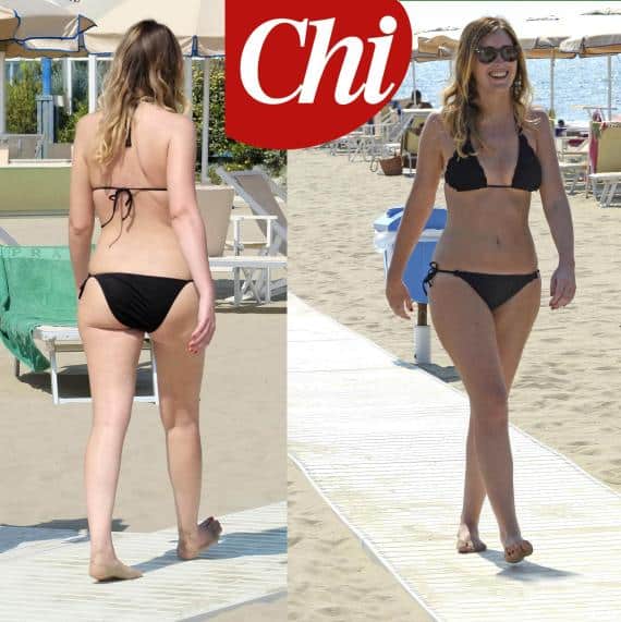 Il ministro Maria Elena Boschi su ''Chi'' come a Miss Italia: ''lato A'' e ''lato B'' in mostra in passerella