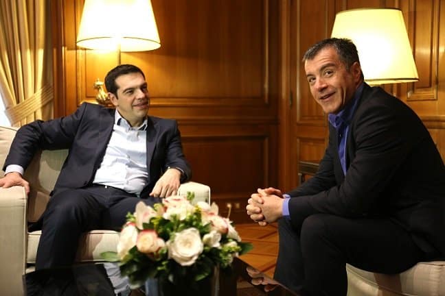 Συνάντηση Τσίπρα –  Θεοδωράκη στο Μέγαρο Μαξίμου
