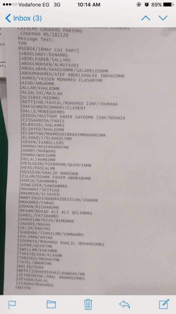 lista epivatwn egypt