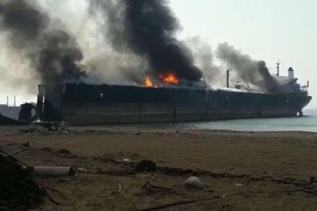 Gadani shipbreaking yard fire