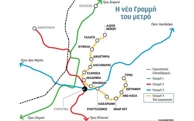 Αλλαγές στη Γραμμή 4 του Μετρό