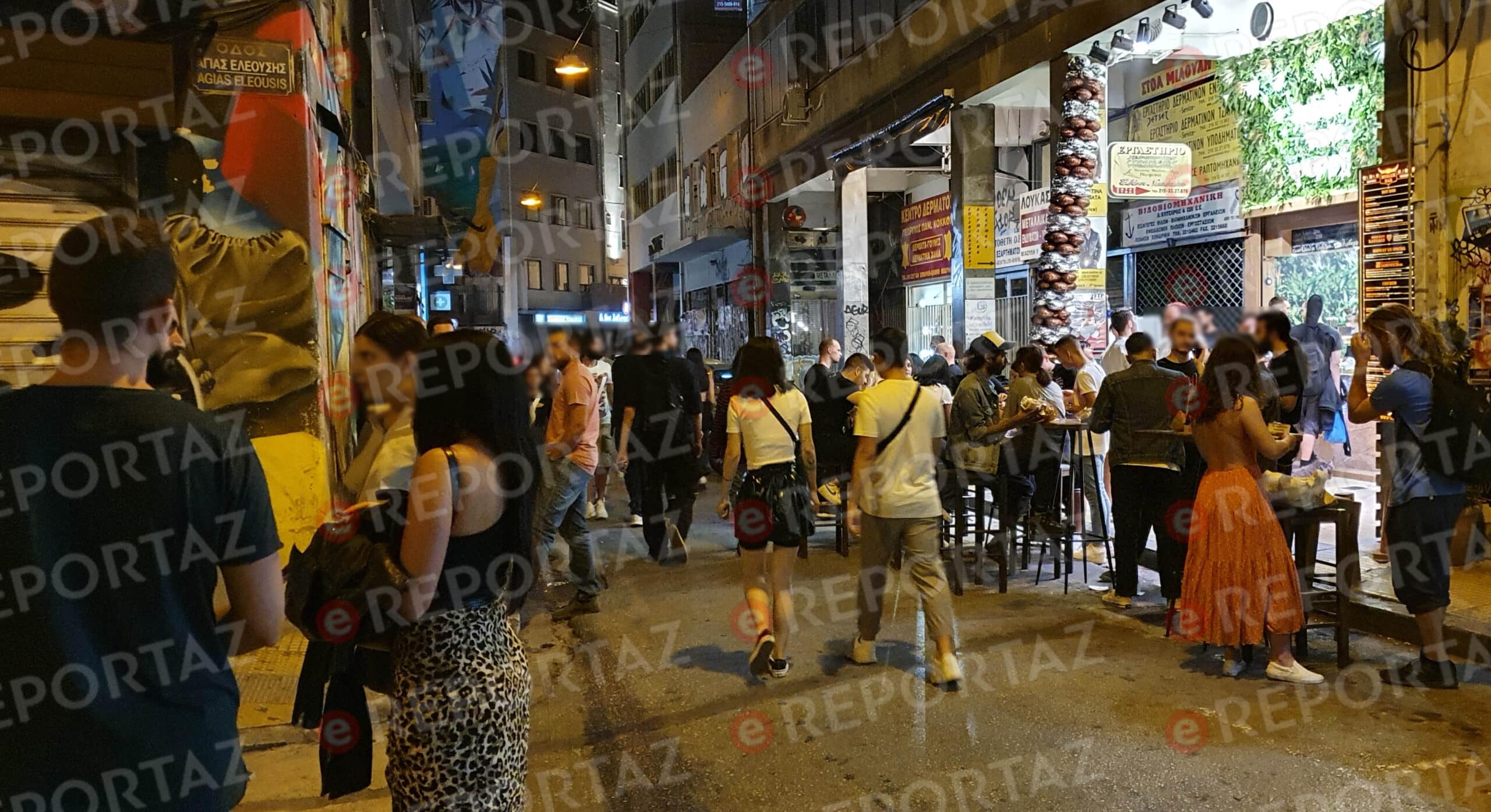 Φαλάφελ εστιατόριο ουρές