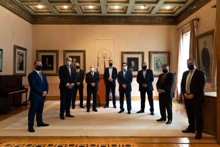 Στιγμιότυπο από την υπογραφή του MoU Στιγμιότυπο από την υπογραφή του MoU