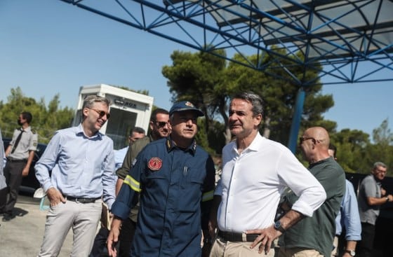 Κυριάκος Μητσοτάκης: Επίσκεψη στις πληγείσες περιοχές της Πεντέλης