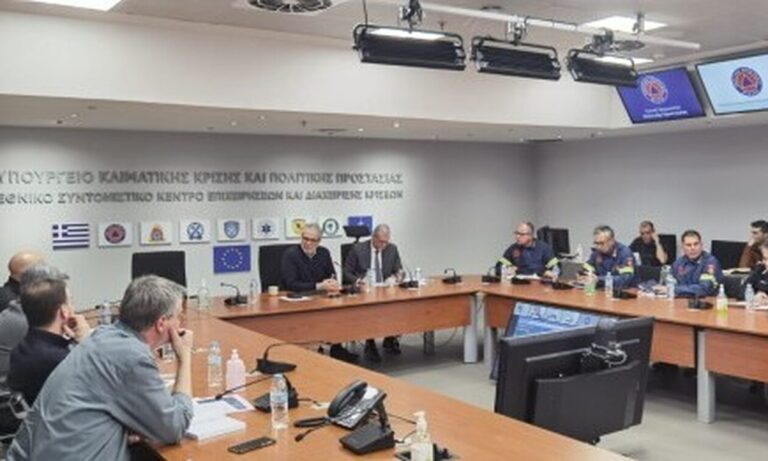 Καιρός: Νέα σύσκεψη στην Πολιτική Προστασία – Σε πλήρη ετοιμότητα ο κρατικός μηχανισμός