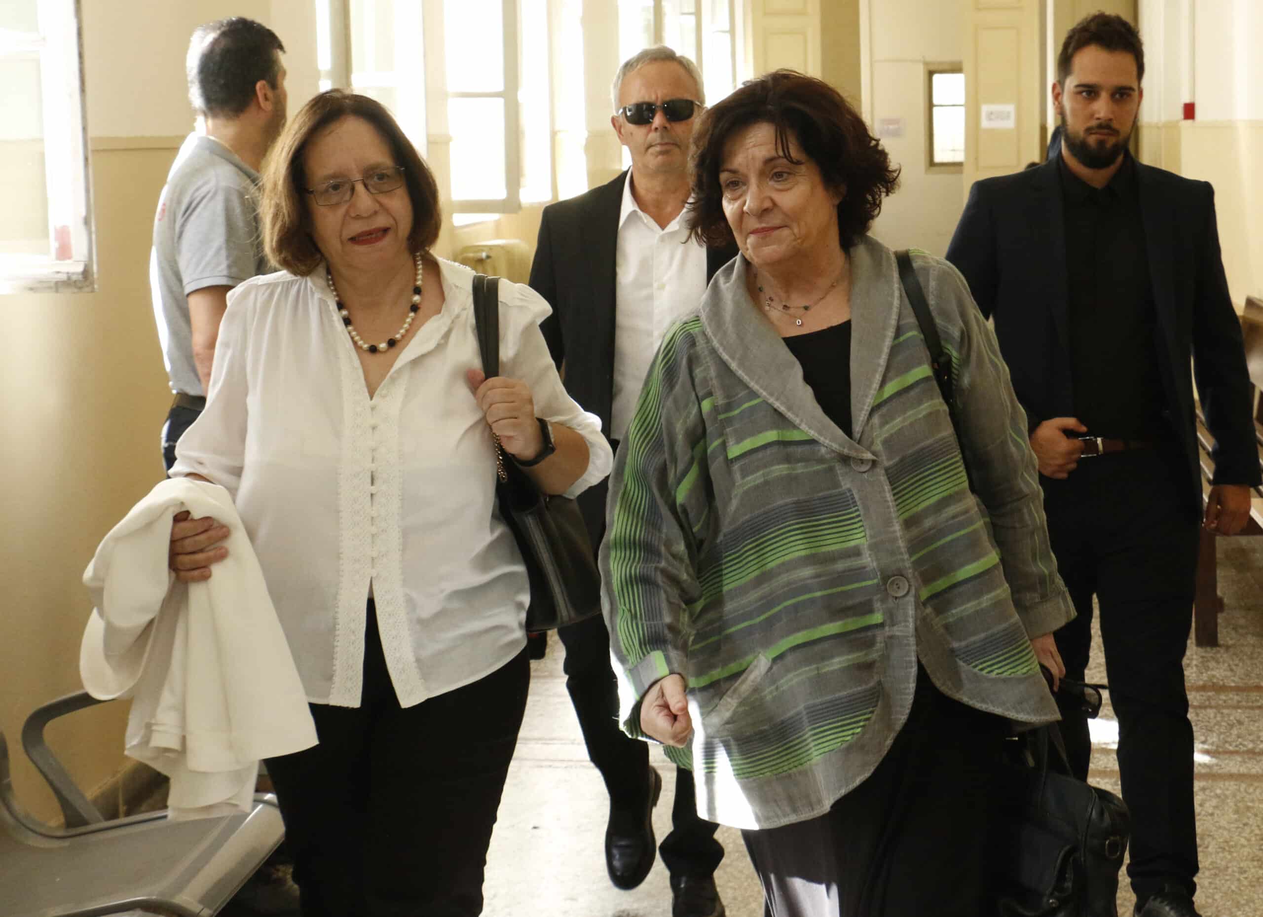 Η Εισαγγελέας του Αρείου Πάγου Γεωργία Αδειλίνη αριστερά και η Πρόεδρος του Αρείου Πάγου Ιωάννα Κλάπα