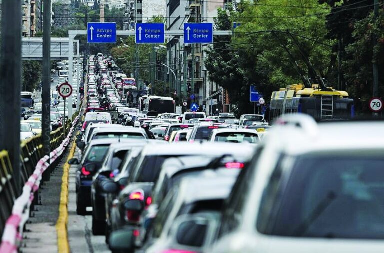 Ακινησία στους δρόμους της Αθήνας