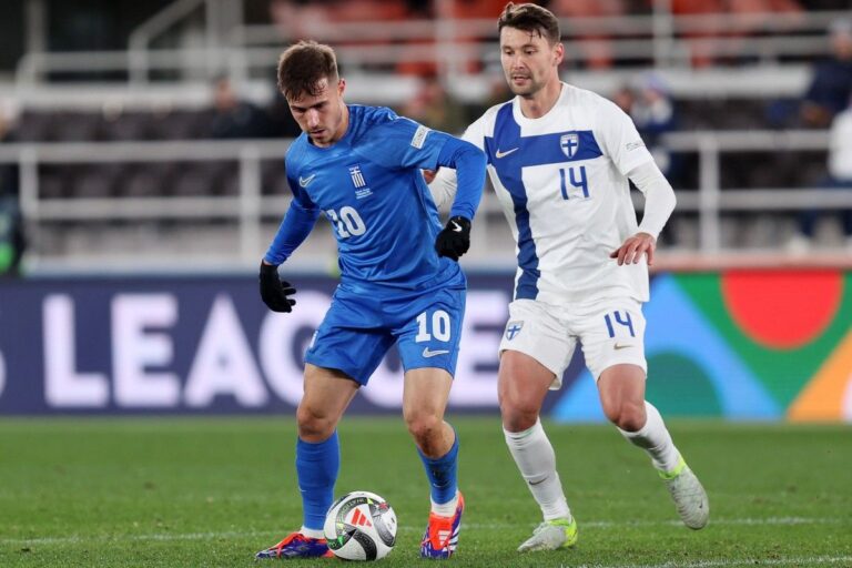 Nations League: Η Ελλάδα επικράτησε 2-0 στη Φινλανδία – Οι αντίπαλοι στα μπαράζ ανόδου