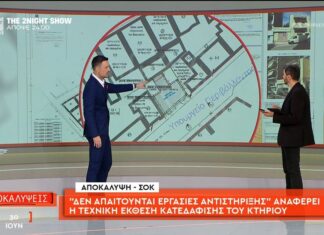 Αποκάλυψη – Πετράλωνα: «Δεν απαιτείται αντιστήριξη των όμορων κτιρίων» αναφέρει η τεχνική έκθεση κατεδάφισης